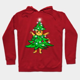 Cat Christmas Tree Hoodie